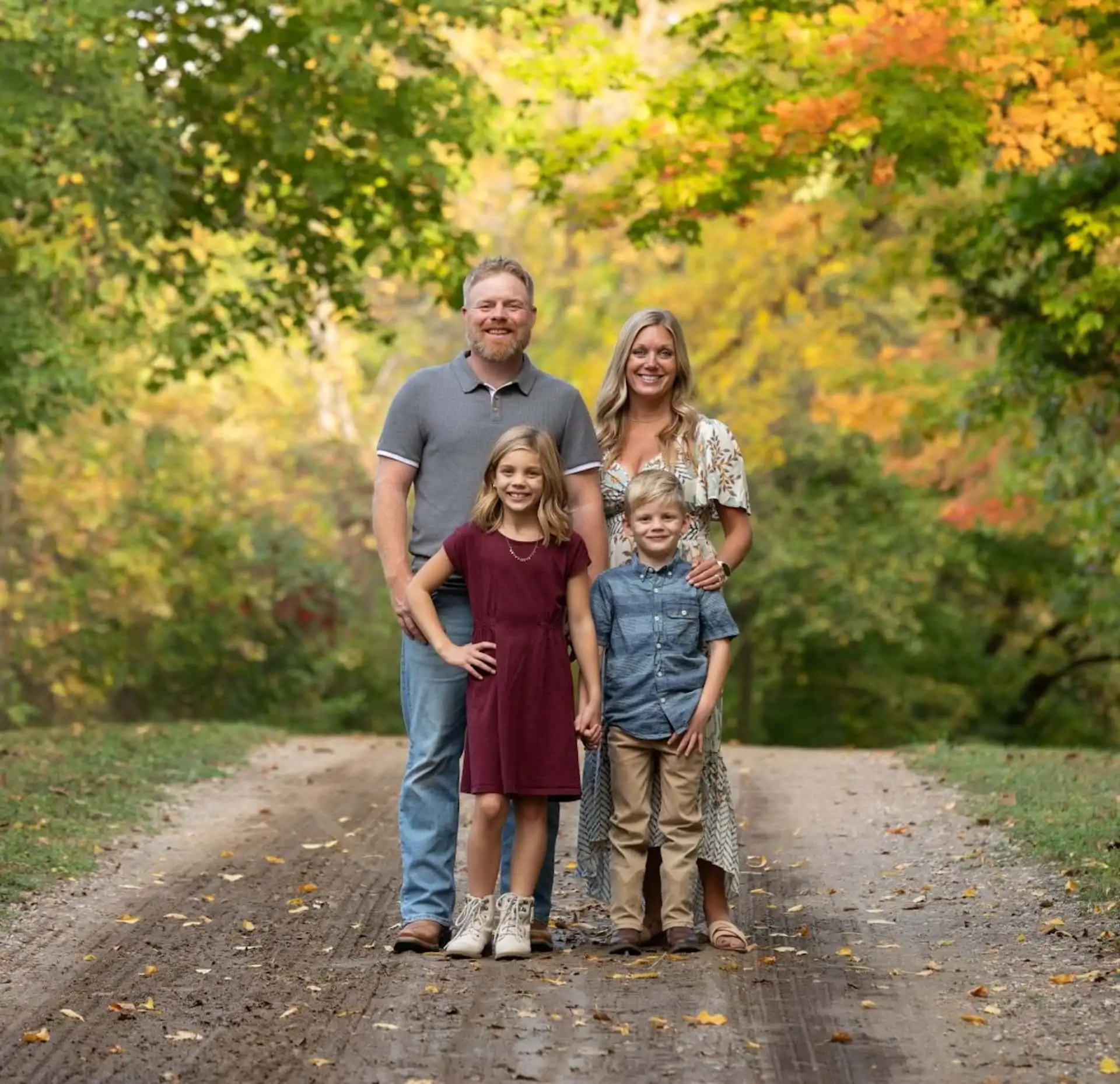 Tom Leahy, Master Electrician and Owner of 4-U Electric
                with his family